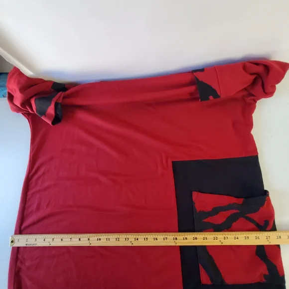 Chalet et Ceci Modal Blend Tarian Dress 2X Side Pocket Lagenlook French Terry - Picture 7 of 11